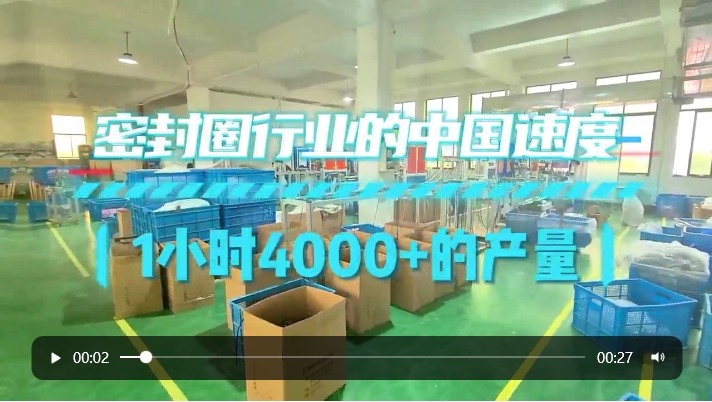 「視頻」密封圈行業(yè)里的中國速度：1小時4000+的產量