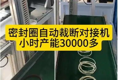 「視頻」密封圈自動裁斷對接機(jī)，每小時(shí)產(chǎn)能30000多！